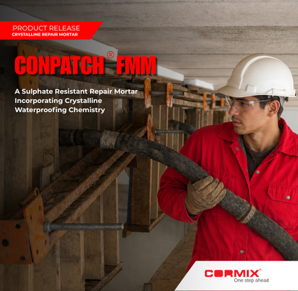 Introducing CONPATCH FMM Crystalline Repair Mortar